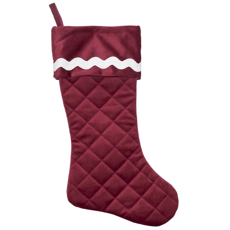 Dyno 9106293 20 in. Red & White Christmas Stocking