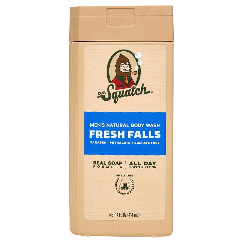 Dr. Squatch Men Natural Non-Exfoliating Body Wash Fresh Falls 14 fl oz