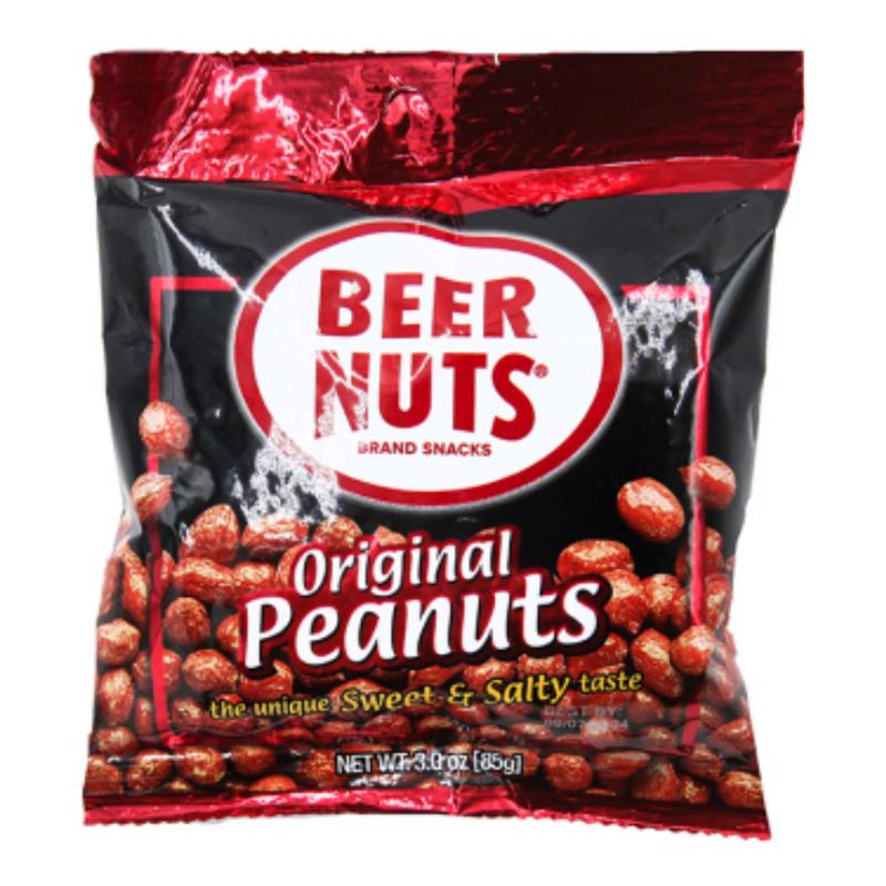 Beer Nuts Peanuts Clip Strip, 3-ounces (Pack of12)
