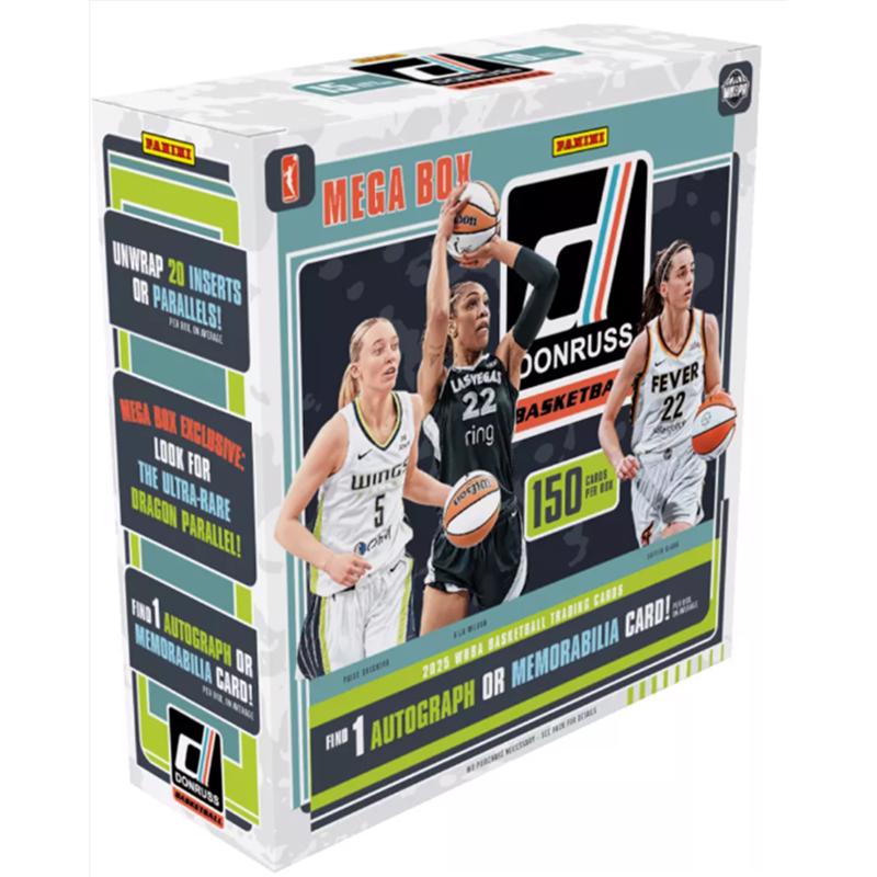 2025 Panini Donruss WNBA Basketball Mega Trading Card Box (1 Autographs or Memorabilia Cards Per Box)