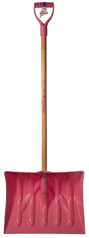 Mount Waldo Plastics MT WALDO PLASTICS 9118043 18 in. Shovel Snow with Ash Handle - Pink 18SFWP