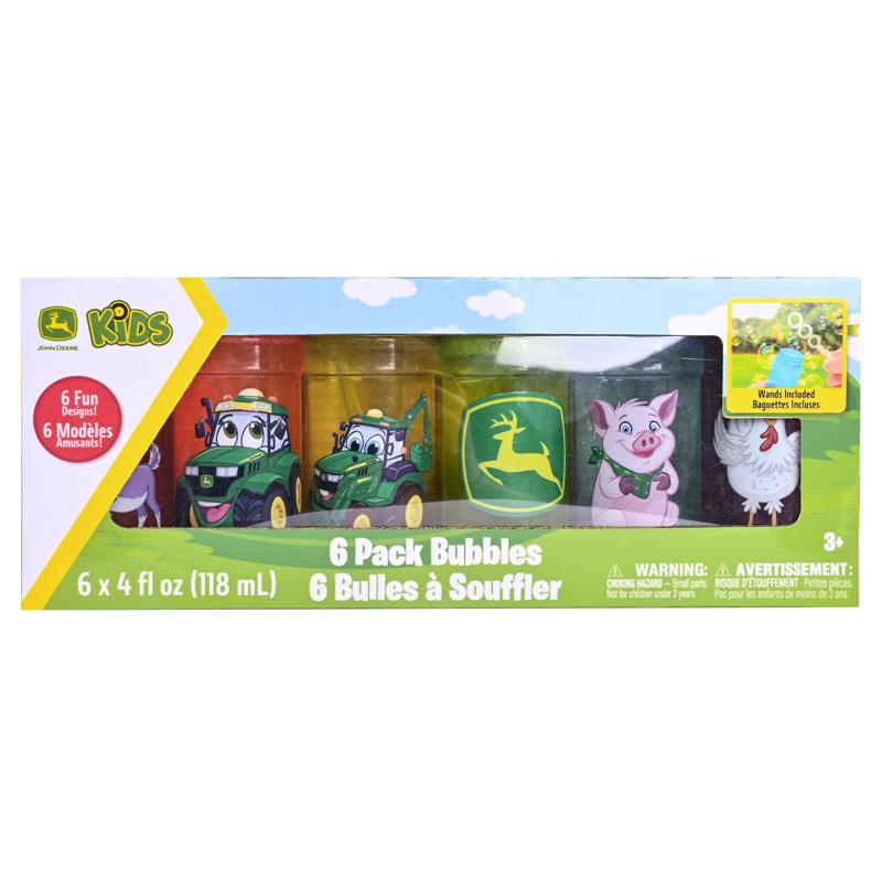 John Deere 6 Pack Bubble Solution Set