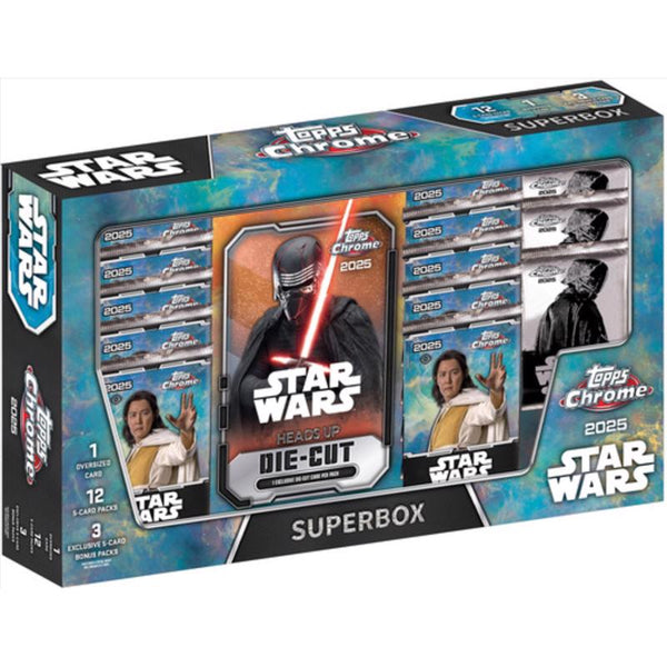 Topps Chrome Star Wars SuperBox Trading Card Box 2025 TPP2171