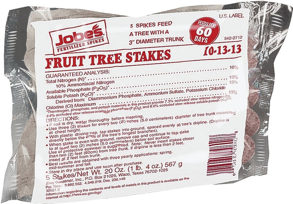 Easy Gardener 2012 Jobes Fertilizer Fruit Tree Spikes 17.6 OZ (500g) 02012