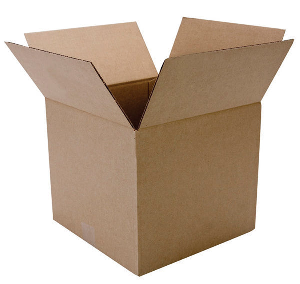 Duck Brand Kraft Corrugated Shipping Boxes, 12" x 12" x 10.5", Brown, 6-Pack (281503)