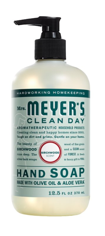 Mrs. Meyer's Hand Soap, Made with Essential Oils, Biodegradable Formula, Birchwood, 12.5 fl. oz 11554