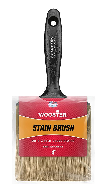 Wooster Brush Company 4054 2 Oil and Latex Stain Brush, 4-Inch 4054-4