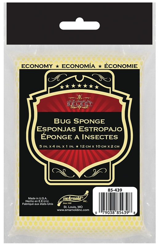 S.M. Arnold Pack 85-439 Economy Bug Remover Sponge, 5 in L x 4 in W x 1 in T