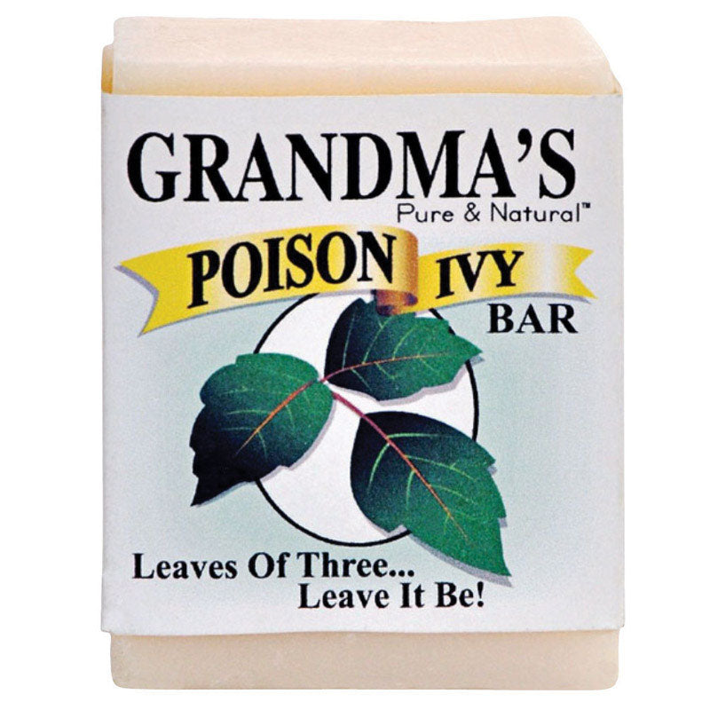 Grandma's Poison Ivy Soap Bar - 2.0 oz Itch Relief Wash with Jewelweed & Colloidal Oatmeal - 67012