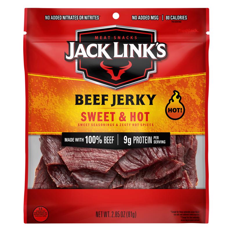 Jack Links Sweet and Hot Beef Jerky, 2.85 oz, 2.85 oz