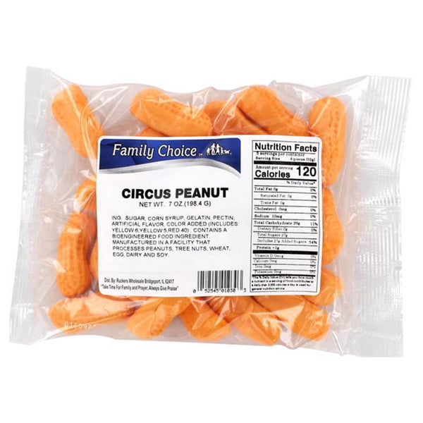 RUCKER'S CANDY 8 0z Circus Peanuts12 1030 (12-Pack)