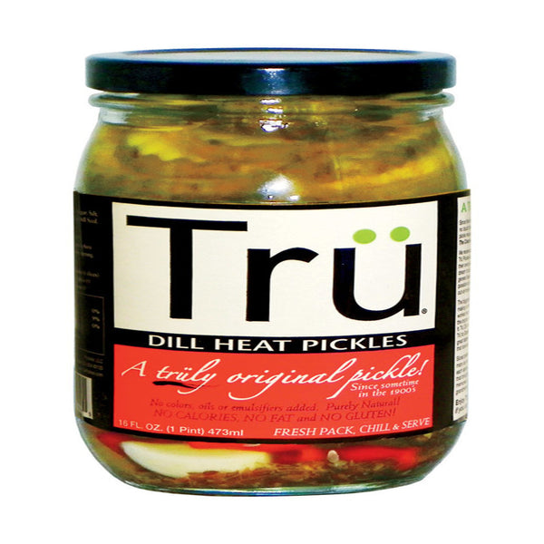 Tru Pickles Dill Heat Pickles 16 oz. Jar 3070 (12-Pack)