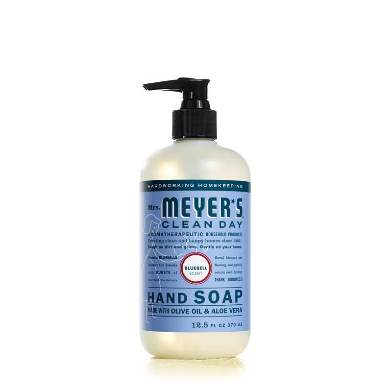 Mrs. Meyers Clean Day Liquid Hand Soap Hard 12.5 Oz Bluebell Scent Pump Dispenser
