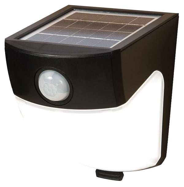 ALL-PRO Outdoor Security MSLED300 300 lm Solar-Powered LED Wedge Light with 120 Degree motion, Bronze