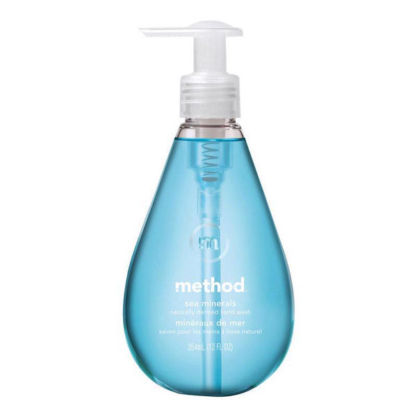Method Naturally Derived Gel Hand Wash Pump, Sea Minerals, 12 Ounce 1622