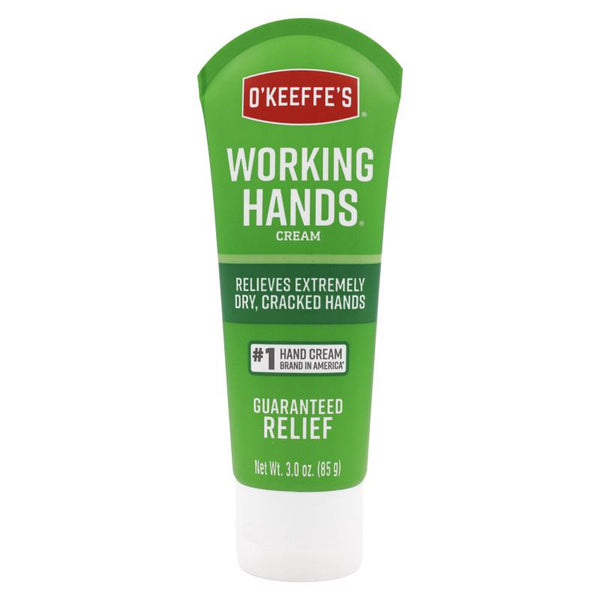 O'Keeffe's Working Hands Hand Cream for Extreme Dryness - 3 oz Travel Size Tube (1 Pack) - Repairing Skincare for Cracked, Dry Hands K0290001