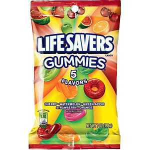 LIFE SAVERS Gummy Candy, 5 Flavors, 7 oz Bag