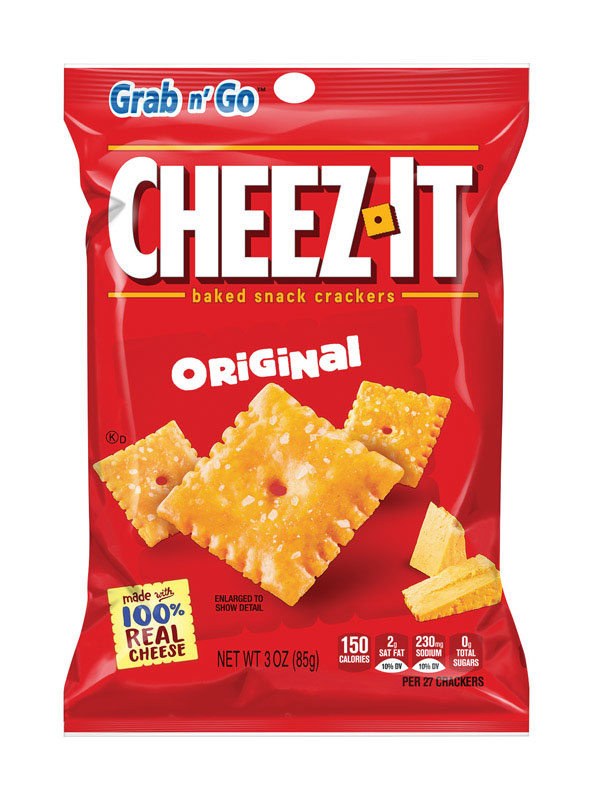 CHEEZ-IT GRAB N GO ORIGINAL CRACKERS 3 oz Each ( 6 in a Pack )