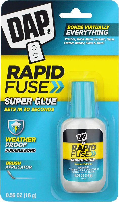 DAP 173 Rapfuse 16G BRSH Glue, Clear 00173