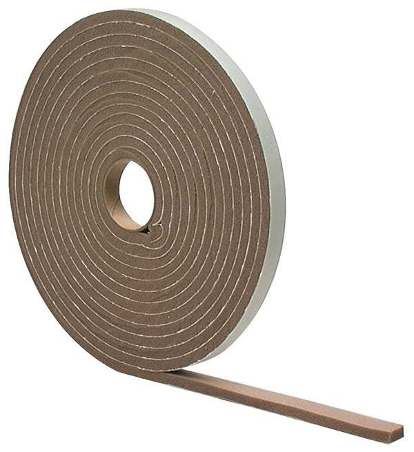MD Building Products 02790 3/16 in. x 3/8 in. x 17 ft. Brown Foam Window Seal for Small Gaps