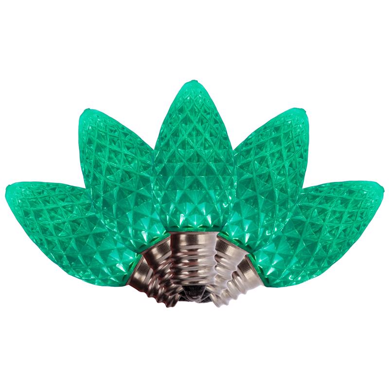 Holiday Bright Lights LED C7 SMD Bulb GRN BX25 BU25LEDFC7-TGRA