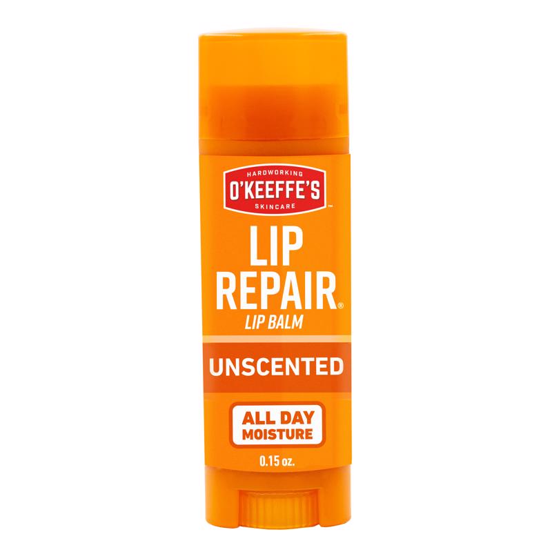 O'Keeffe's Unscented Lip Repair Lip Balm for Dry, Cracked Lips, Stick, (Pack of 1)