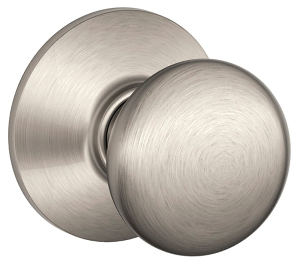 Schlage Plymouth Hall/Closet Passage Door Knob, Satin Nickel F10VPLY619
