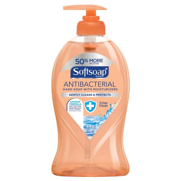 Softsoap Antibacterial Liquid Hand Soap Pump, Crisp Clean - 11.25 fluid ounce US03562A