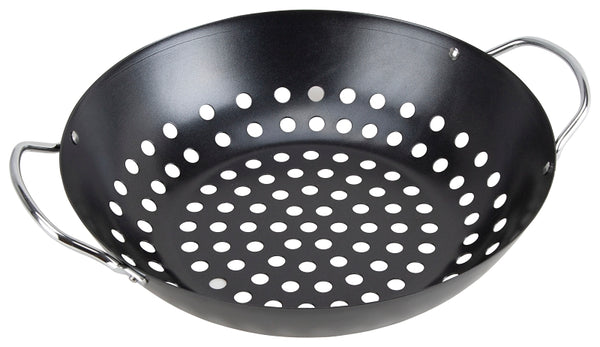 Omaha Bbq-33002 Non-Stick Grill Basket, Steel, Black (Pack of 6)