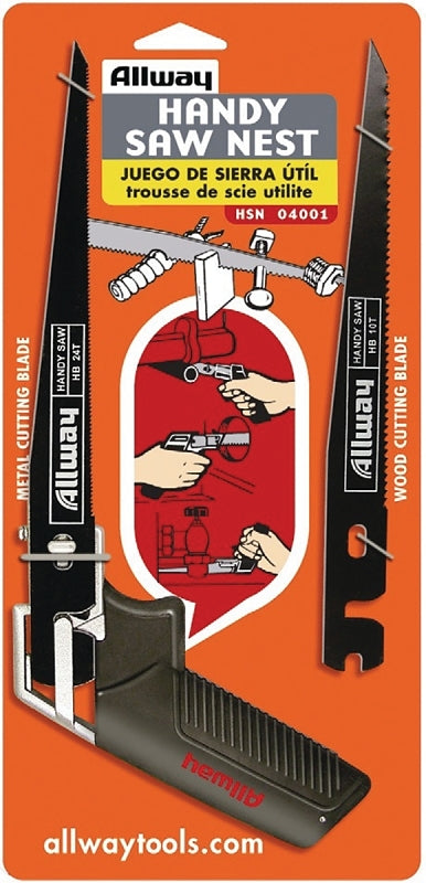 ALLWAY HSN Handy Saw Nest with 2 Blades, 7-1/2”