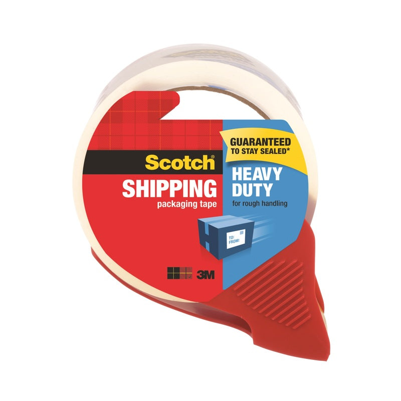 Scotch Heavy Duty Shipping Packing Tape, Clear, 1.88 in. x 38.2 yd. 3850S-RD-12GC