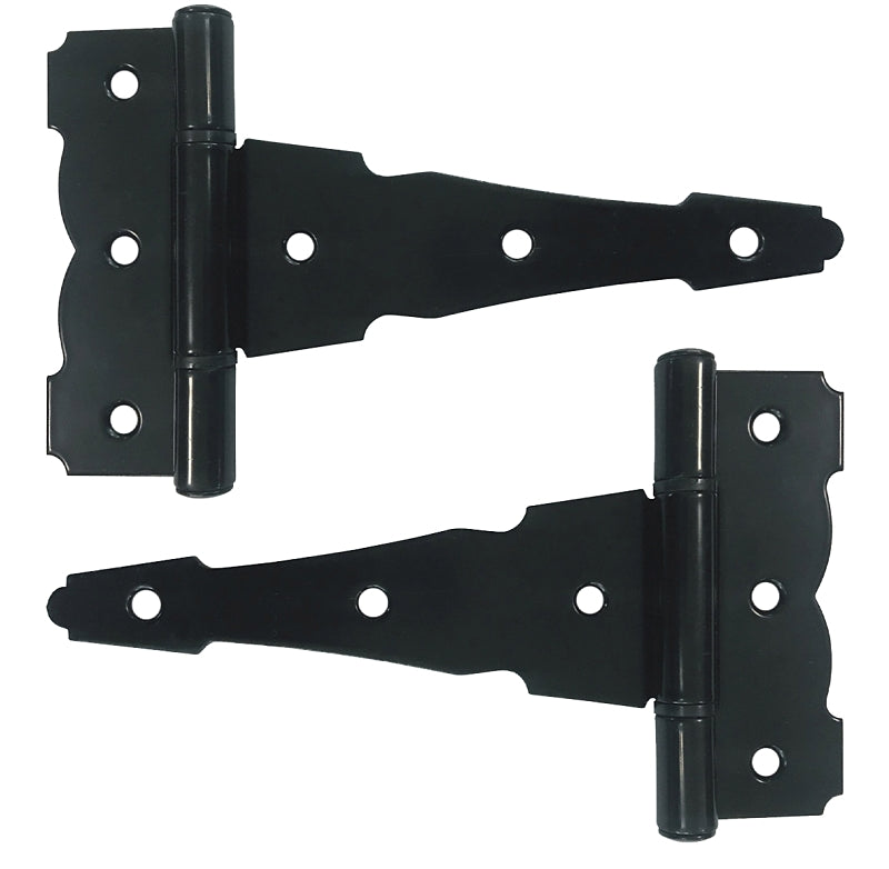 Nuvo Iron HDTH6BLK Black 6" Tee Nylon Bushings-2 per Pack Gate Hinge