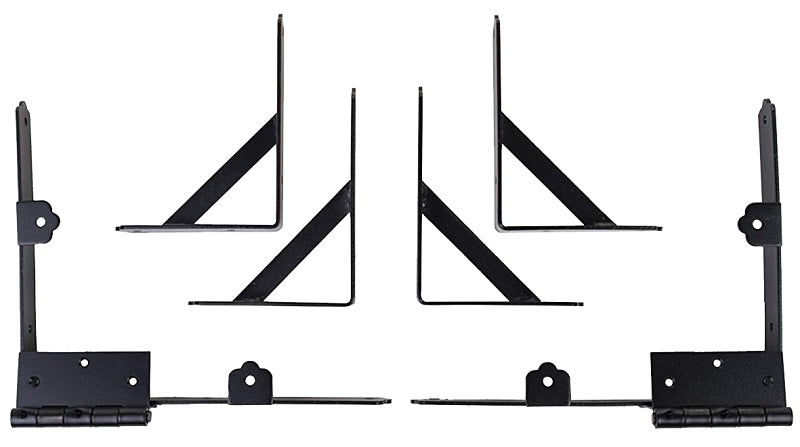 Nuvo Iron Gate Corner Frame Brace Kit, Black, 1 Count (Pack of 1)