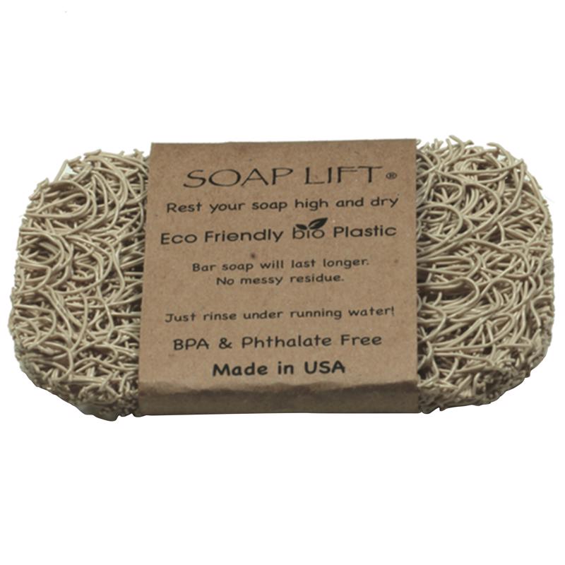 Soap Lift Bar Soap Saver 1/4 in. H x 4-1/2 in. W x 3 in. L Bone Bio Plastic