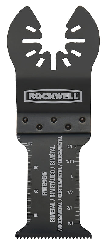 Rockwell RW8966 Sonicrafter Oscillating Multitool Extended Life Bimetal Wood & Nail End Cut Blade, 1-3/16"