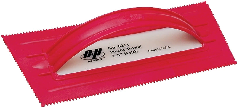 QLT BY MARSHALLTOWN 6261 Plastic Notched Trowel, 1/8" x 1/16" Notch Size
