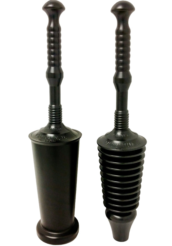 Master Plunger MP1600-TB 1.6 Gallon Low Flush Toilet Plunger with Funnel Nose Design. Tall Bucket included, Black