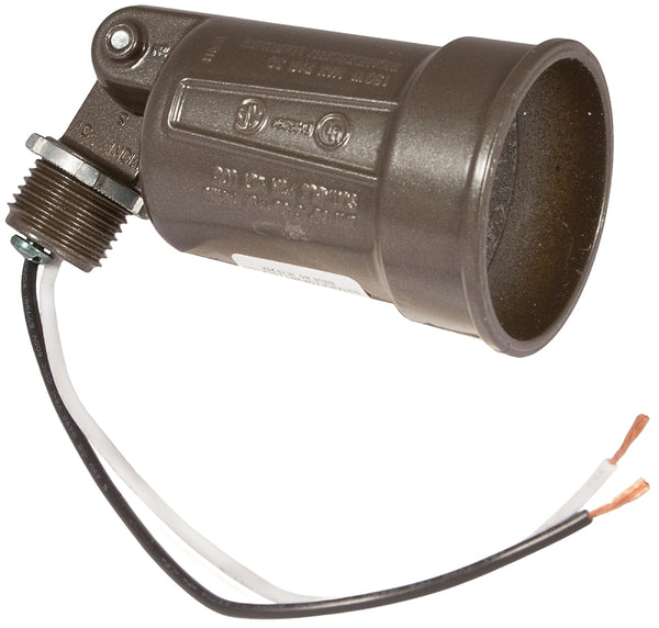 Hubbell-Raco 5606-7 5606 Adjustable Lamp Holder, 75-150 W, Par38, Die Cast Zinc, Bronze