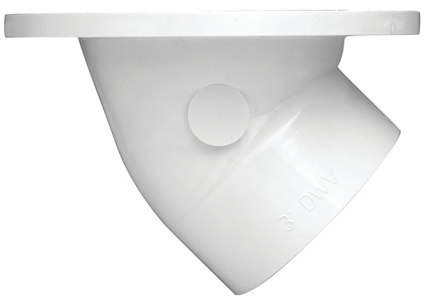 OATEY 43816 Level Fit Closet Flange, 3 Or 4 In, Pvc