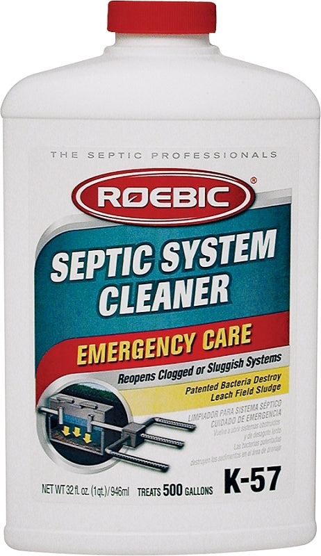 Roebic K-57-Q Septic System Cleaner: 32 Ounces, Cleans and Maintains Septic Systems for Optimal Performance