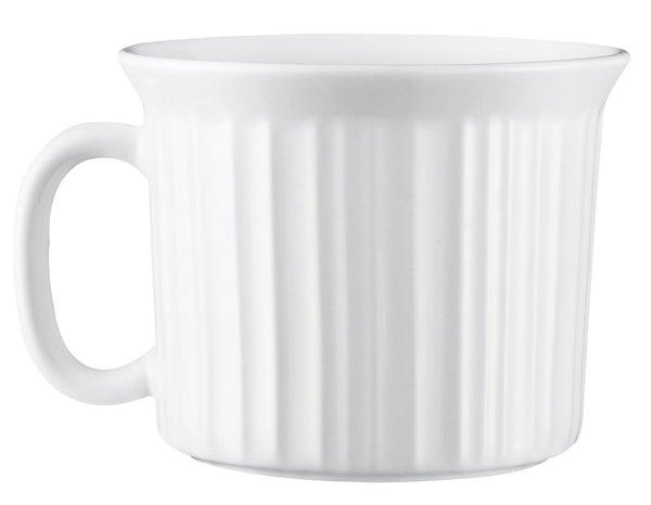 Corningware Plastic 20-Ounce Oven Safe Meal Mug with Vented Lid, French White 1035985