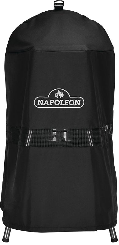 Napoleon 18-Inch Charcoal Barbecue Grill Cover- 61914 - Fits Charcoal Kettle Barbecues Up To 18-Inches (45.7 cm) Diameter, Black, Water And UV Resistant Fabric, Built-In Vents, Built-In Hanging Loops
