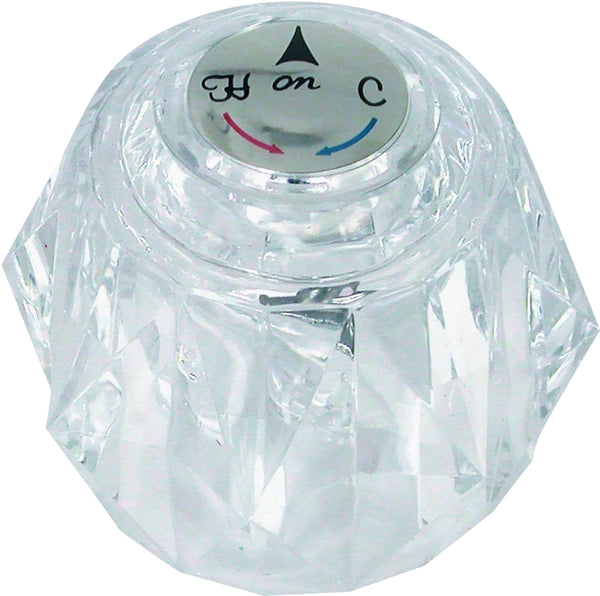 Danco 88439 Delta Clear Acrylic Bath Handle, White|Clear