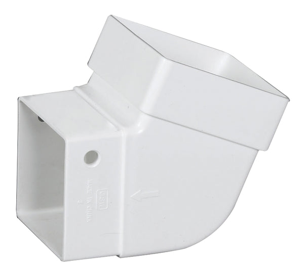 Amerimax Home Products 2 in. x 2 in. White Vinyl Universal Elbow T0525