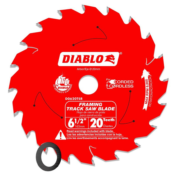 Freud-Diablo 6.5IN Track Saw Wood Ripping D0620TSR