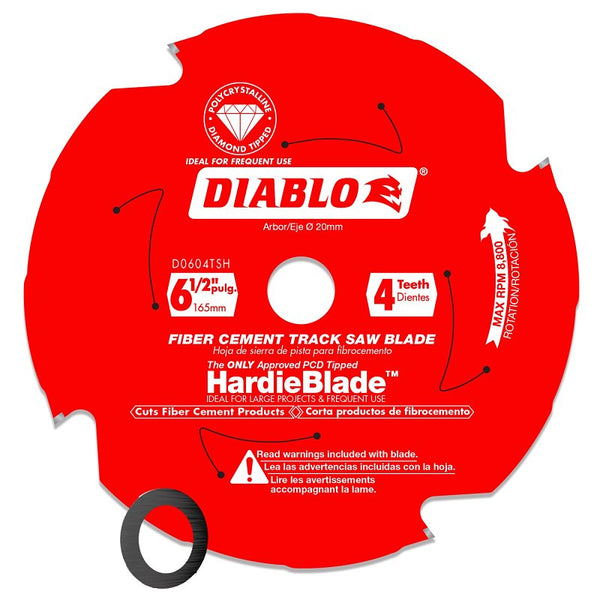 Freud-Diablo 6.5IN Track Saw Fiber Cement D0604TSH