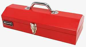 Tool Box,16",Metal,Low Profile