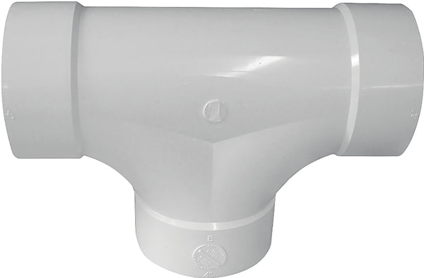 Canplas Genova 414155bc Cleanout Tee, White, 4 Inch