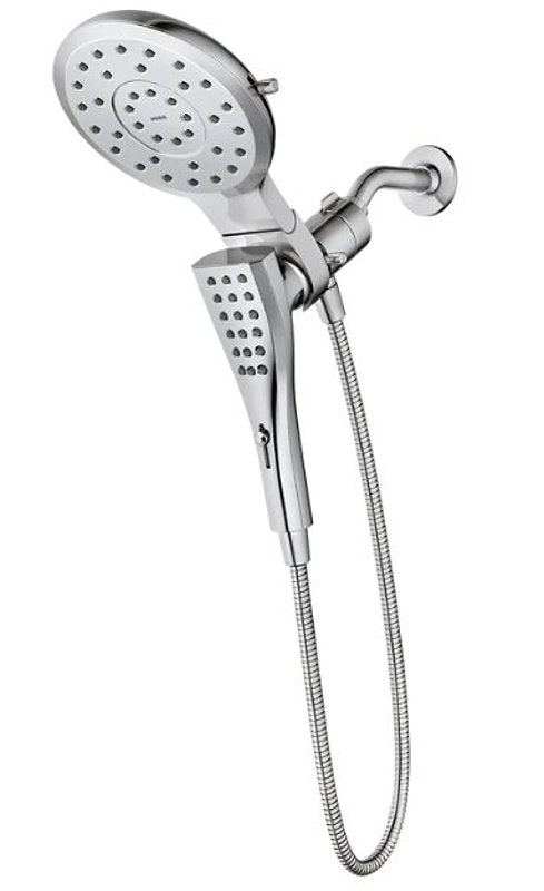 Moen Verso Rain Showerhead and Handshower Combination with Infiniti Dial and Magnetix Docking, 60" Hose, Chrome, 220C2EP