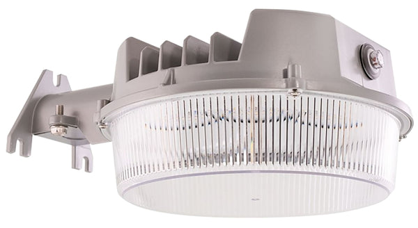 HALO Outdoor Dusk to Dawn LED Wall Light - Area, Street, Garage, Parking Lot, Barn, Security Light - 4000 Lumens ALB4A40GY